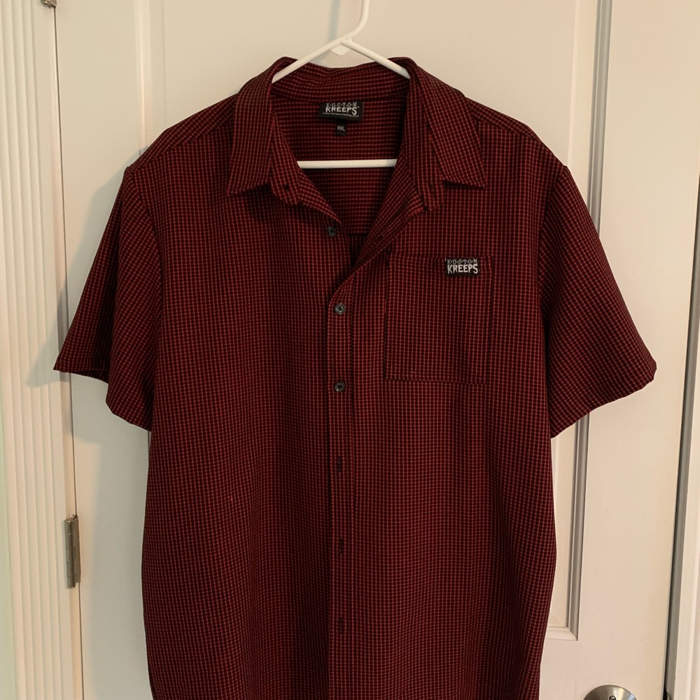 Men's Red/Black Checkered Casual Shirt